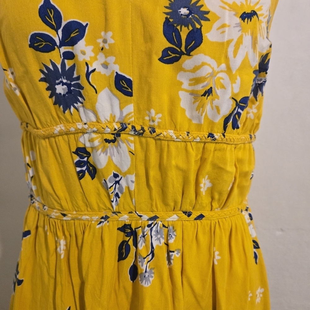 Japna Yellow Floral Maxi Dress Size M - Picture 2 of 4